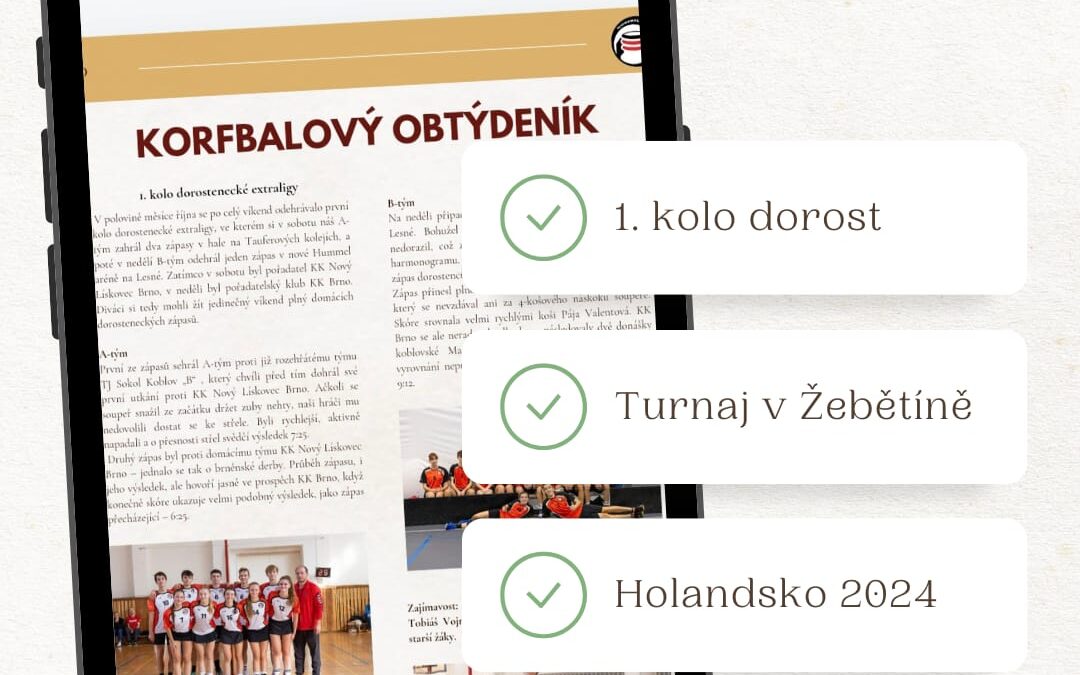 Korfbalový obtýdeník – 3/10